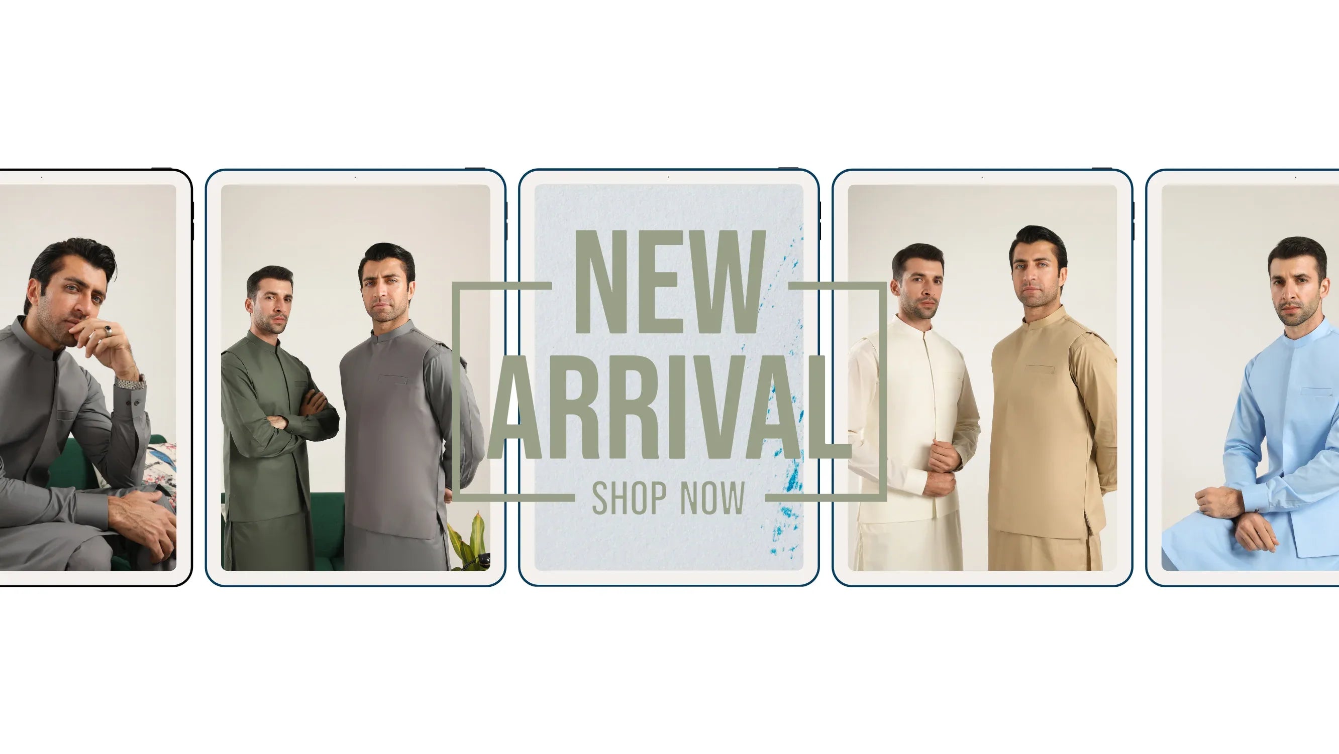 3 Piece - Cotton Waistcoat Sets - Muraqsh