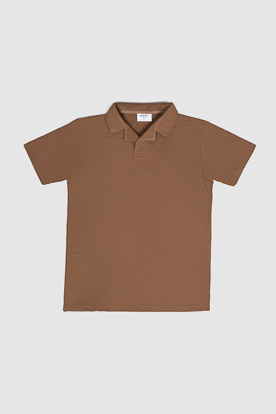Camel Waffle Revere Polo - Men