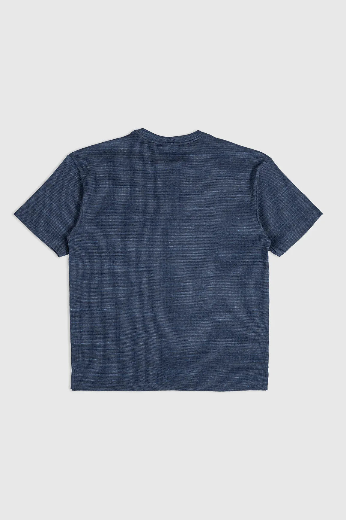 Spotted Navy Waffle Oversized Henley - Men - Muraqsh -- Men Western