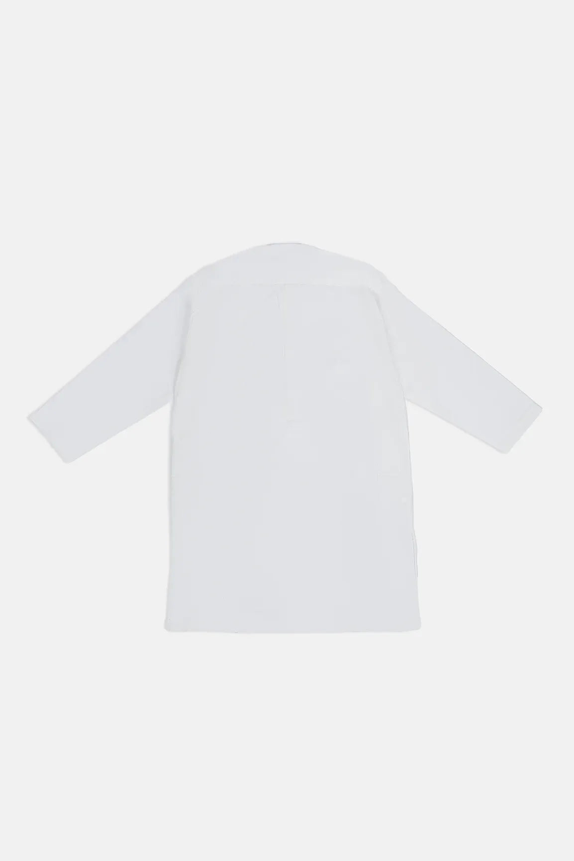 Off White Cotton Kurta Trouser - Kids - Muraqsh -- Kidswear