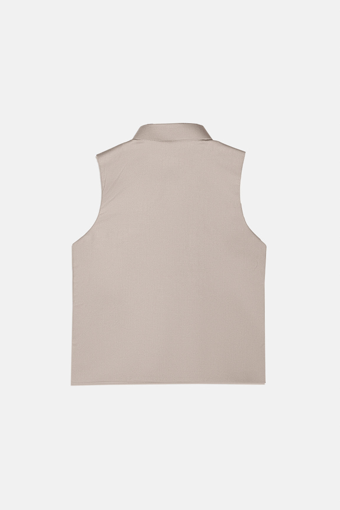 Beige Suiting Waistcoat - Straight Cut Buttoned - Kids
