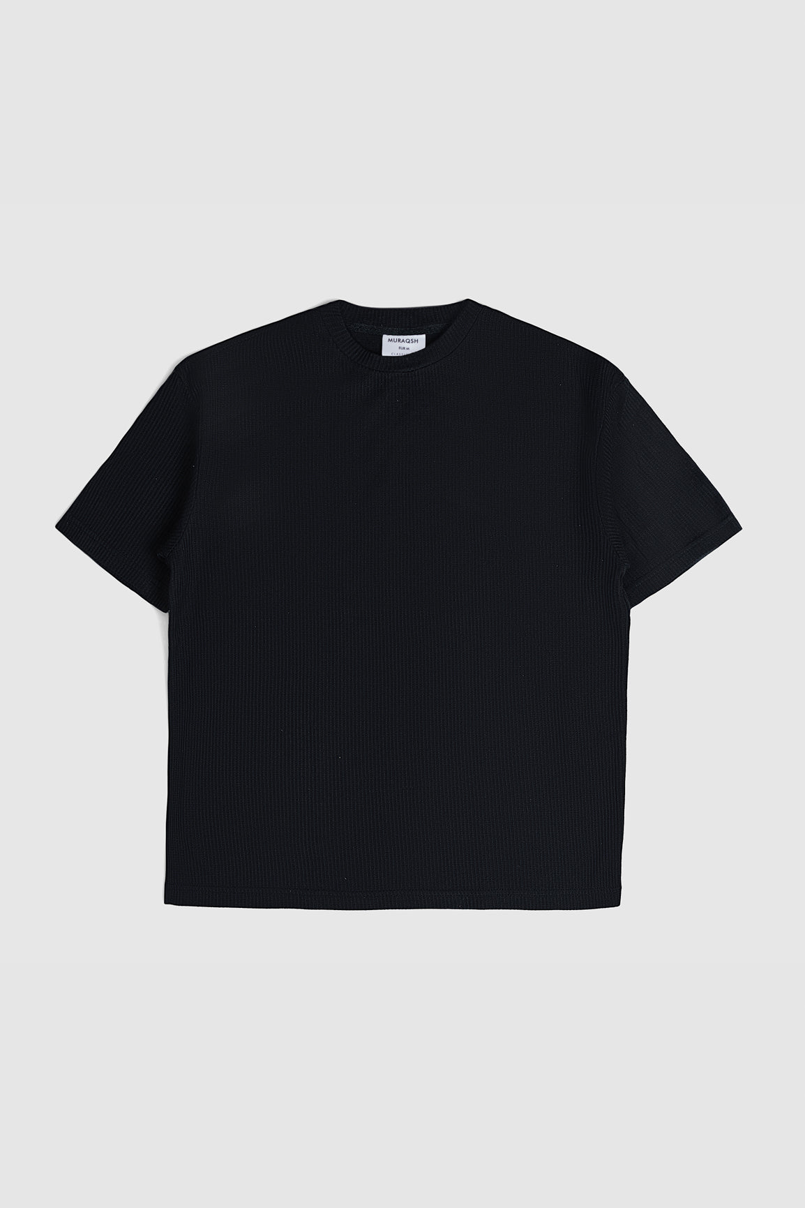 Black Drop Needle Oversized T-Shirt - Men