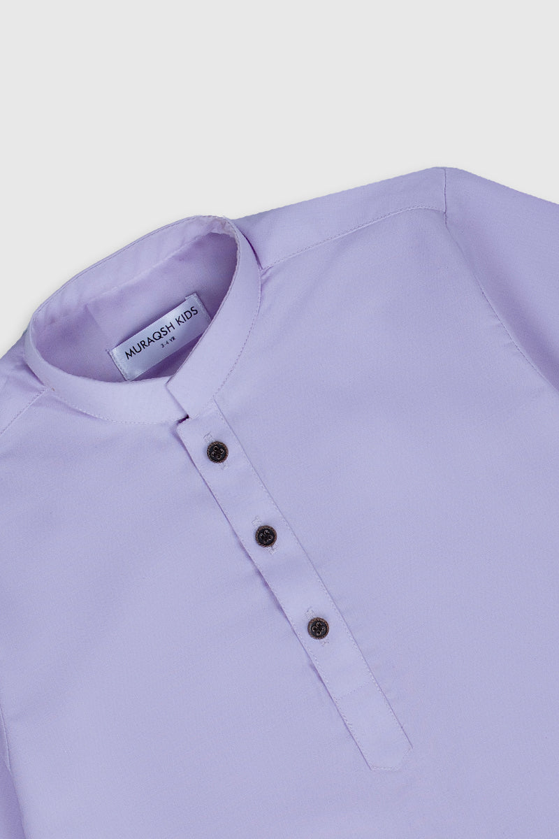Lilac Kurta Trouser - Kids