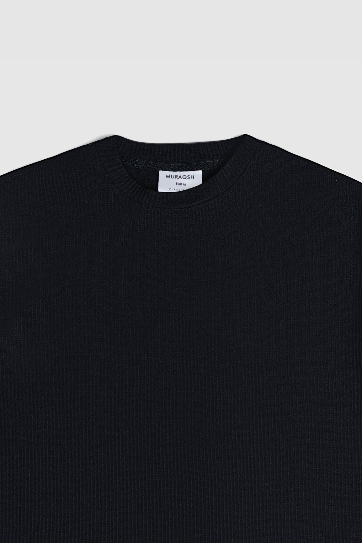 Black Drop Needle Oversized T-Shirt - Men