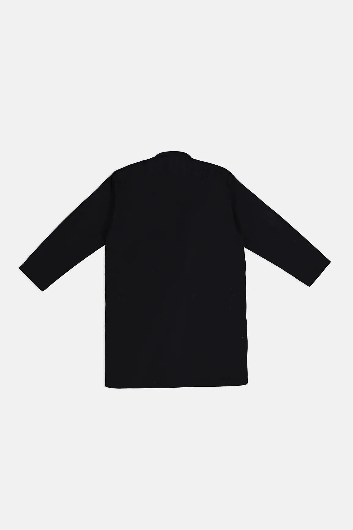 Black Cotton Kurta with White Trouser - Kids - Muraqsh -- Kidswear