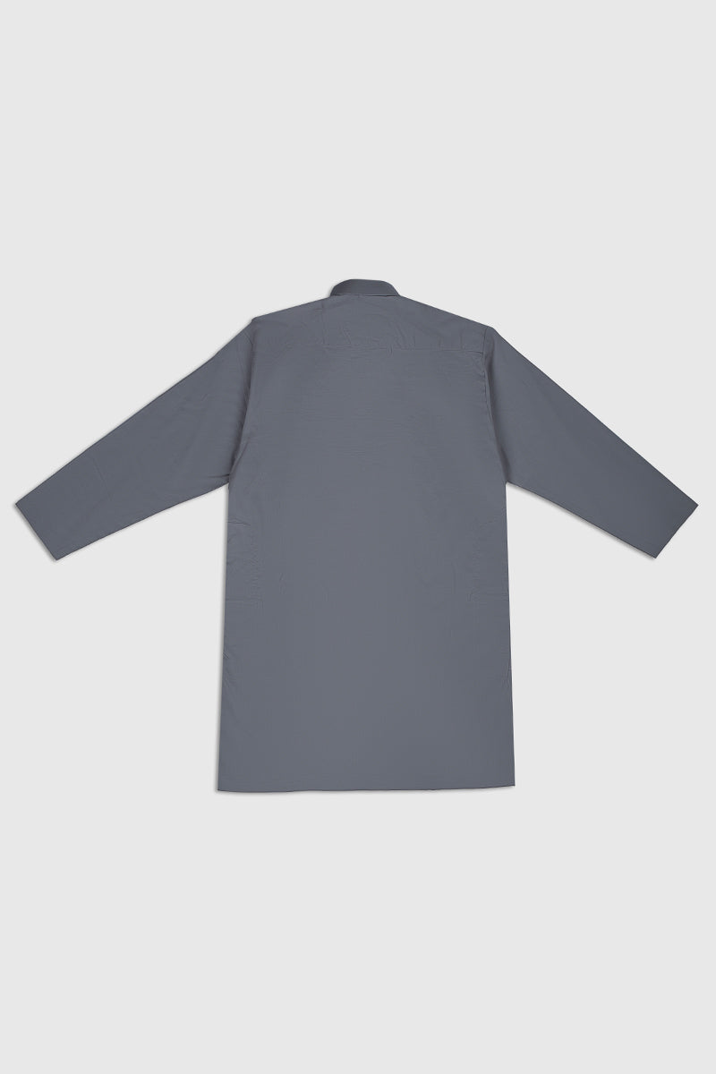 Light Grey Soft Cotton Kurta Trouser - Kids