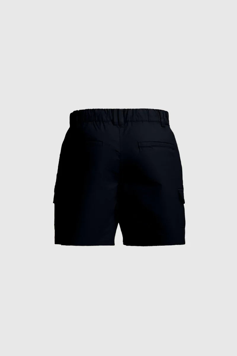 Black Twill Cargo Shorts - Men - Muraqsh -- Men Western