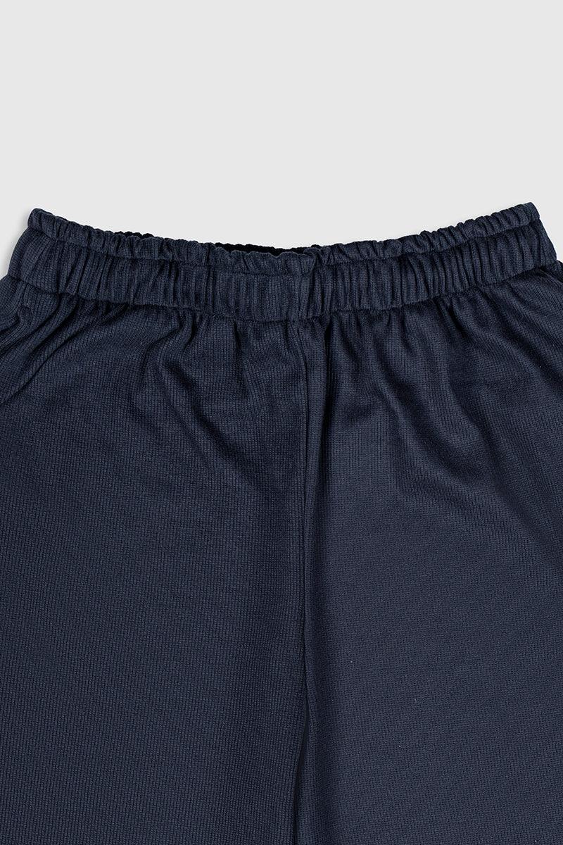 Black Ribbed Shorts - Men - Muraqsh -- Men Western