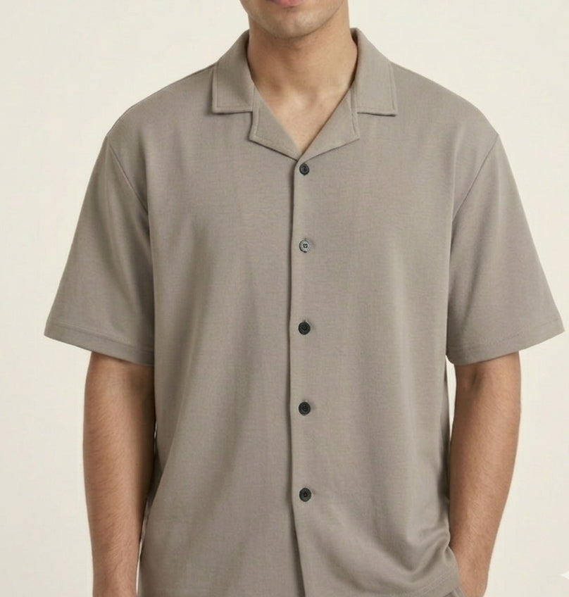 Sand Grey Interlock Coord Set - 2PC - Men