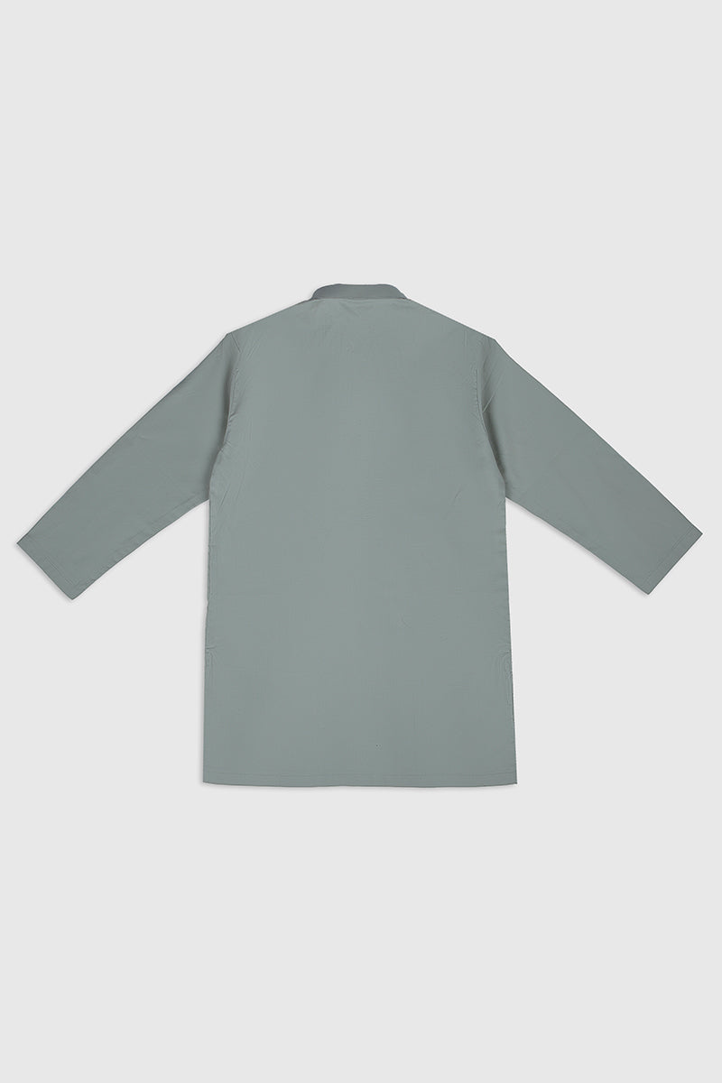 Mint Soft Cotton Kurta Trouser - Kids
