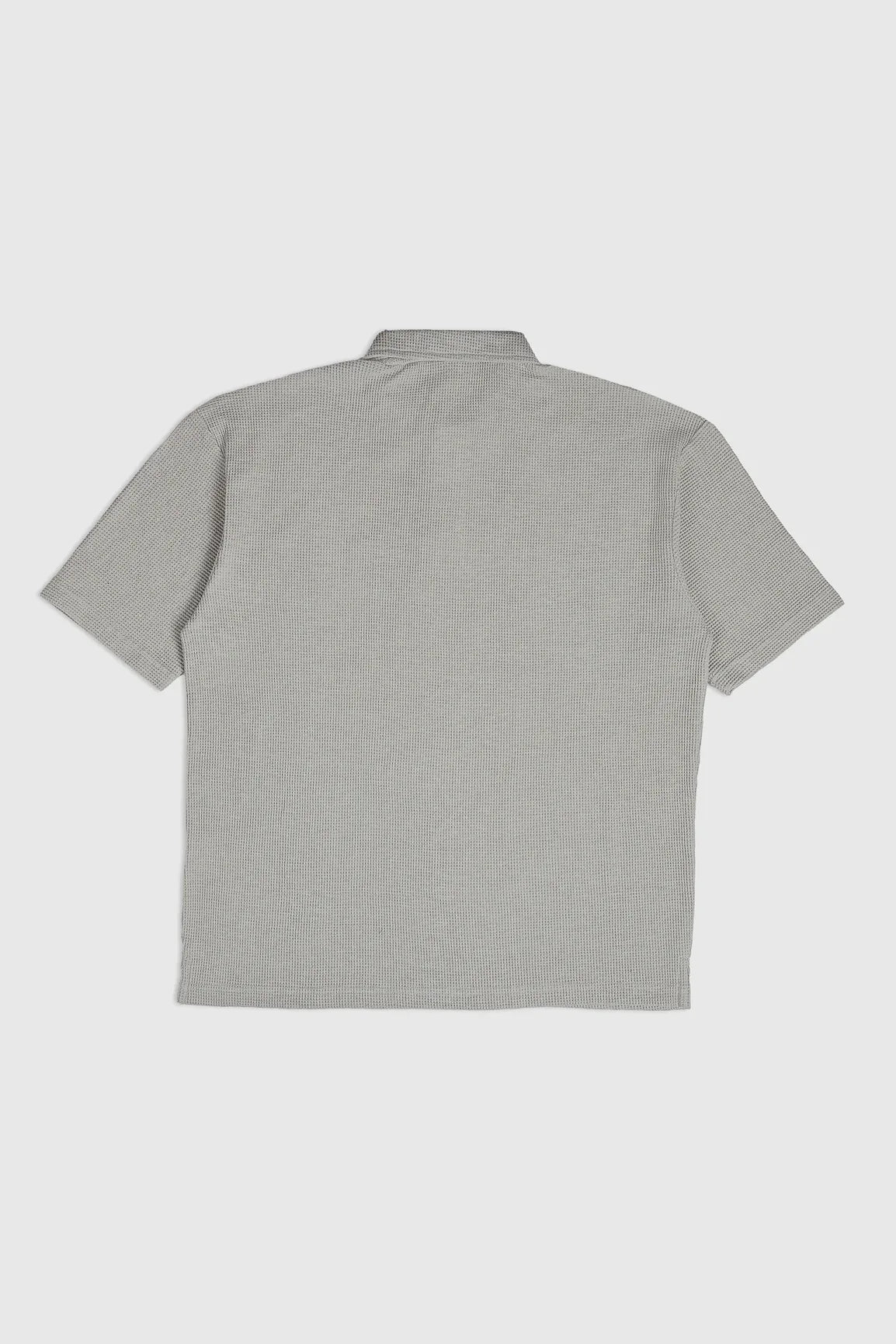 Beige White Oversized Waffle Polo - Men - Muraqsh -- Men Western