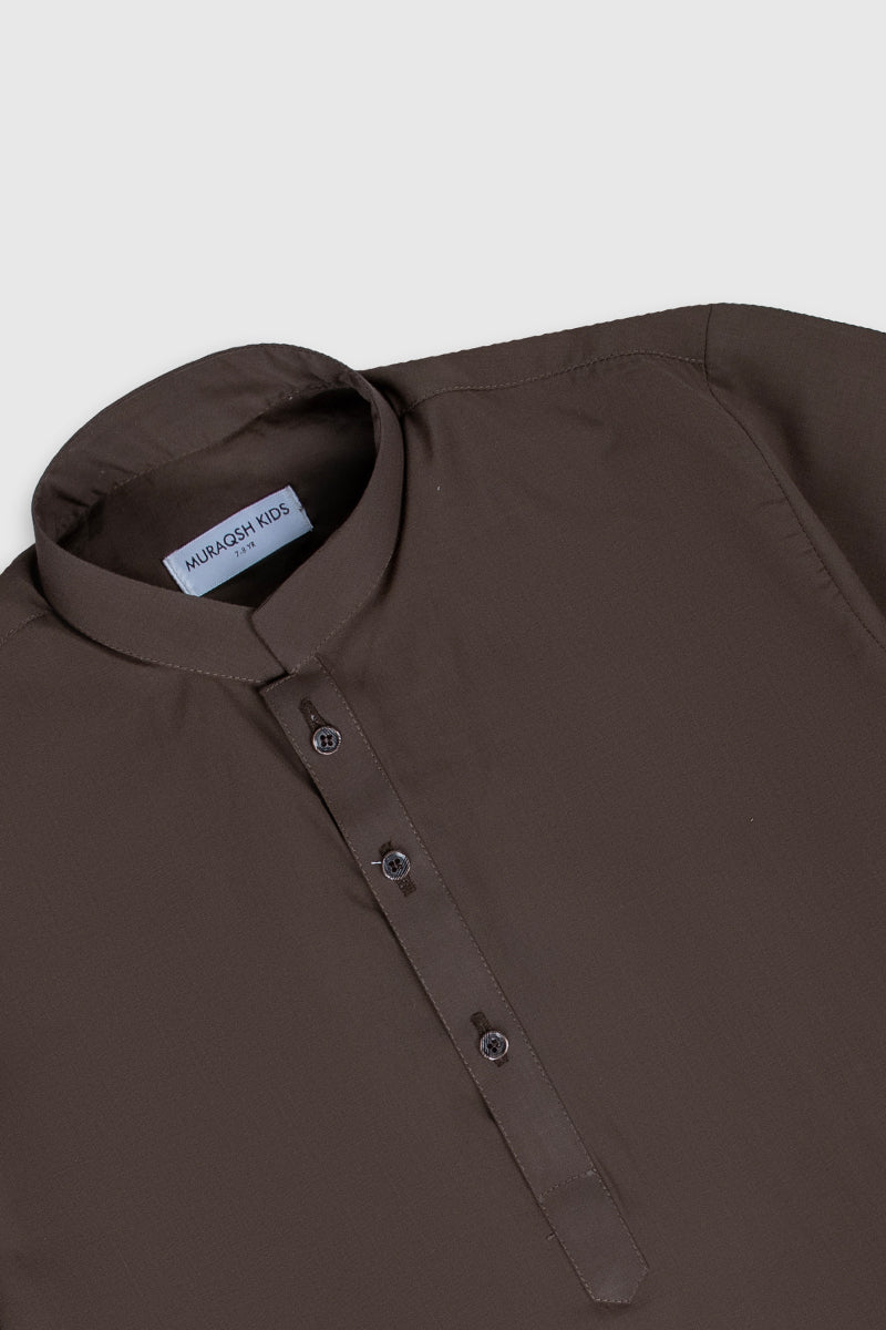 Light Brown Kurta Trouser - Kids
