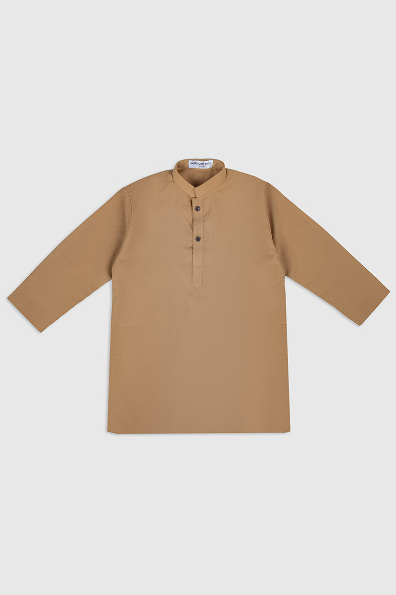 Camel Soft Cotton Kurta Trouser - Kids