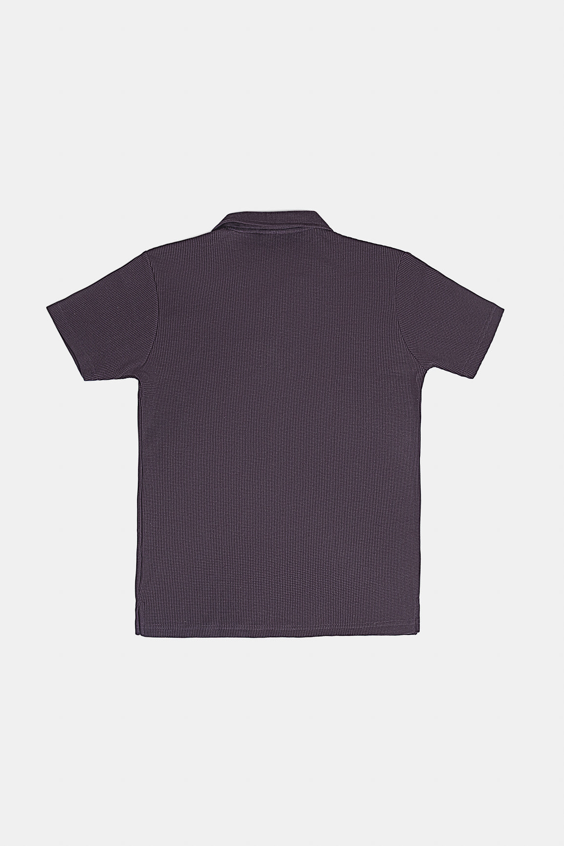 Dark Brown Waffle Revere Polo - Men