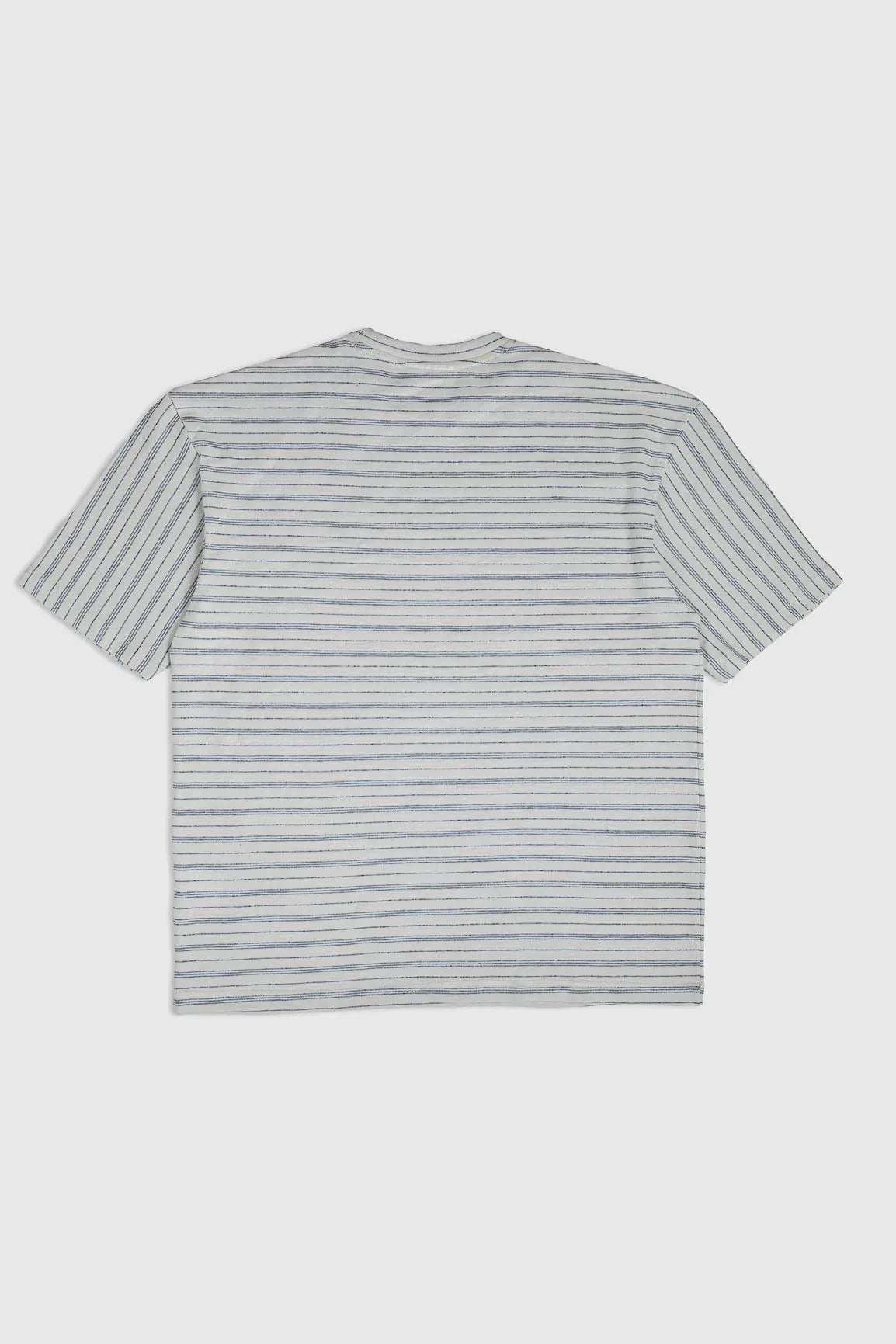 Beige White Striper Oversized Tee - Men - Muraqsh -- Men Western