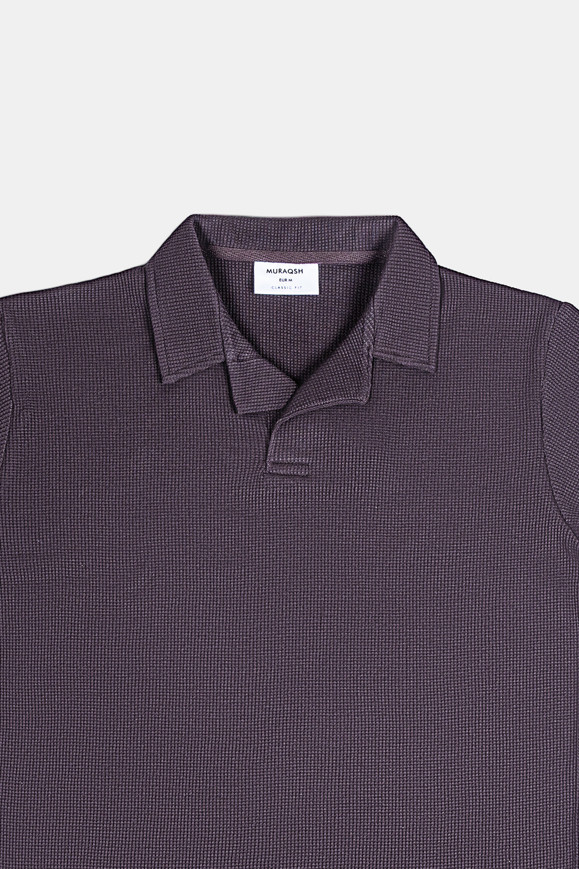 Dark Brown Waffle Revere Polo - Men
