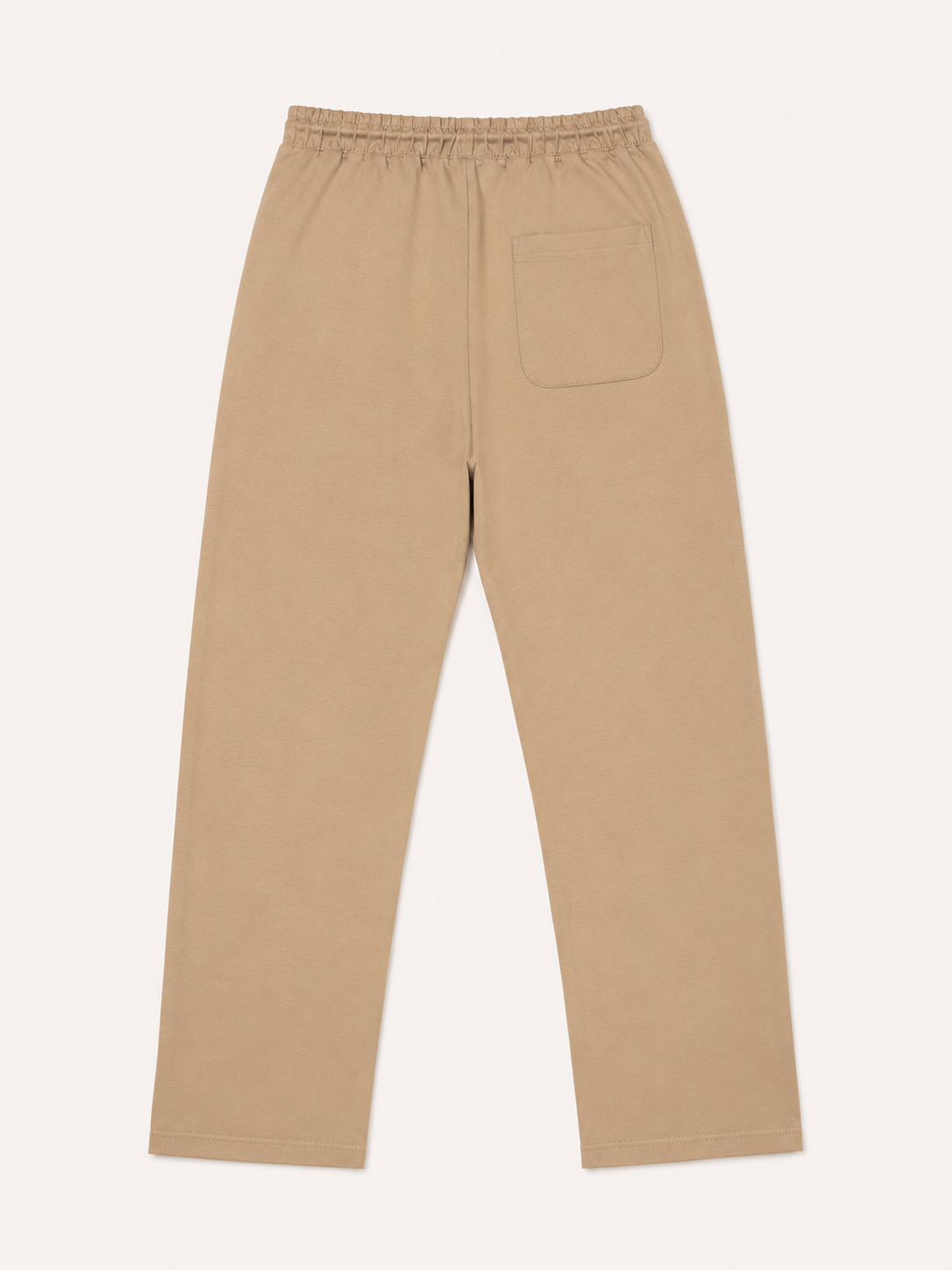 Tan Interlock Straight Fit Pants - Men