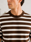 Mocca Brown Heritage Knit Tee - Men