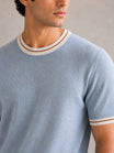 Ice Blue Riviera Knit Tee