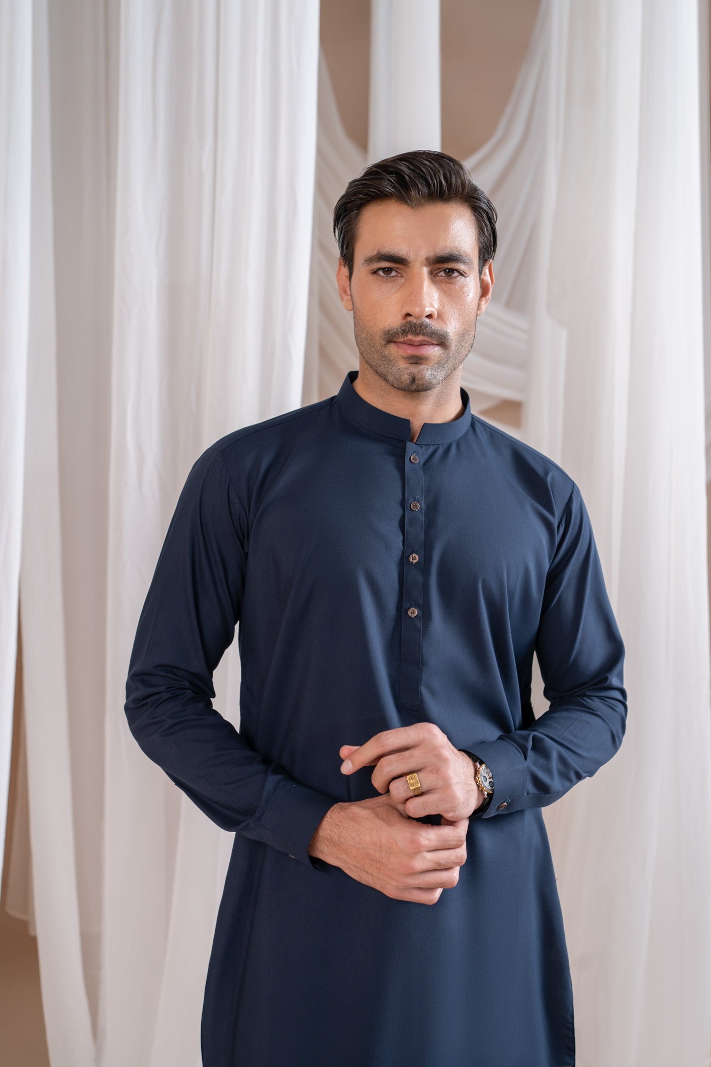 Navy Blue Kameez shalwar