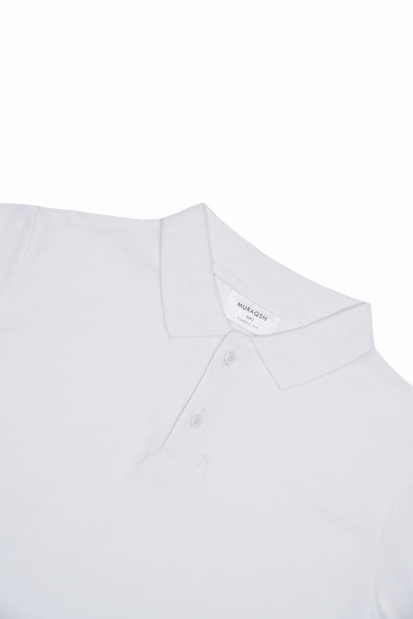 White Basic Polo - Muraqsh -- Men Western