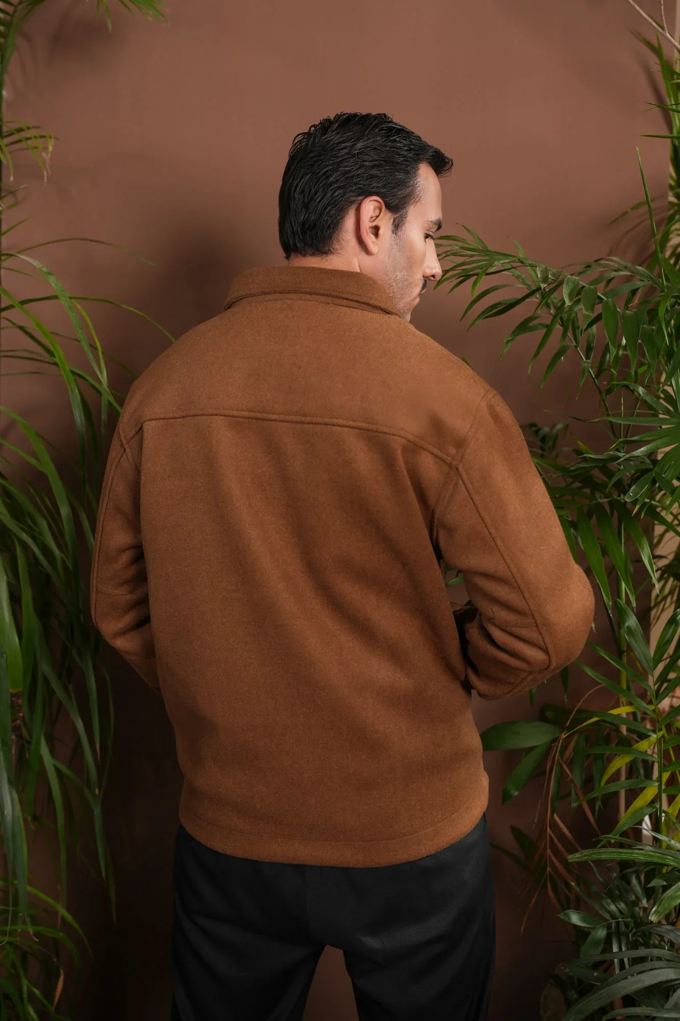 Camel Tailored Wool Coat - Men - Muraqsh -- Men Western