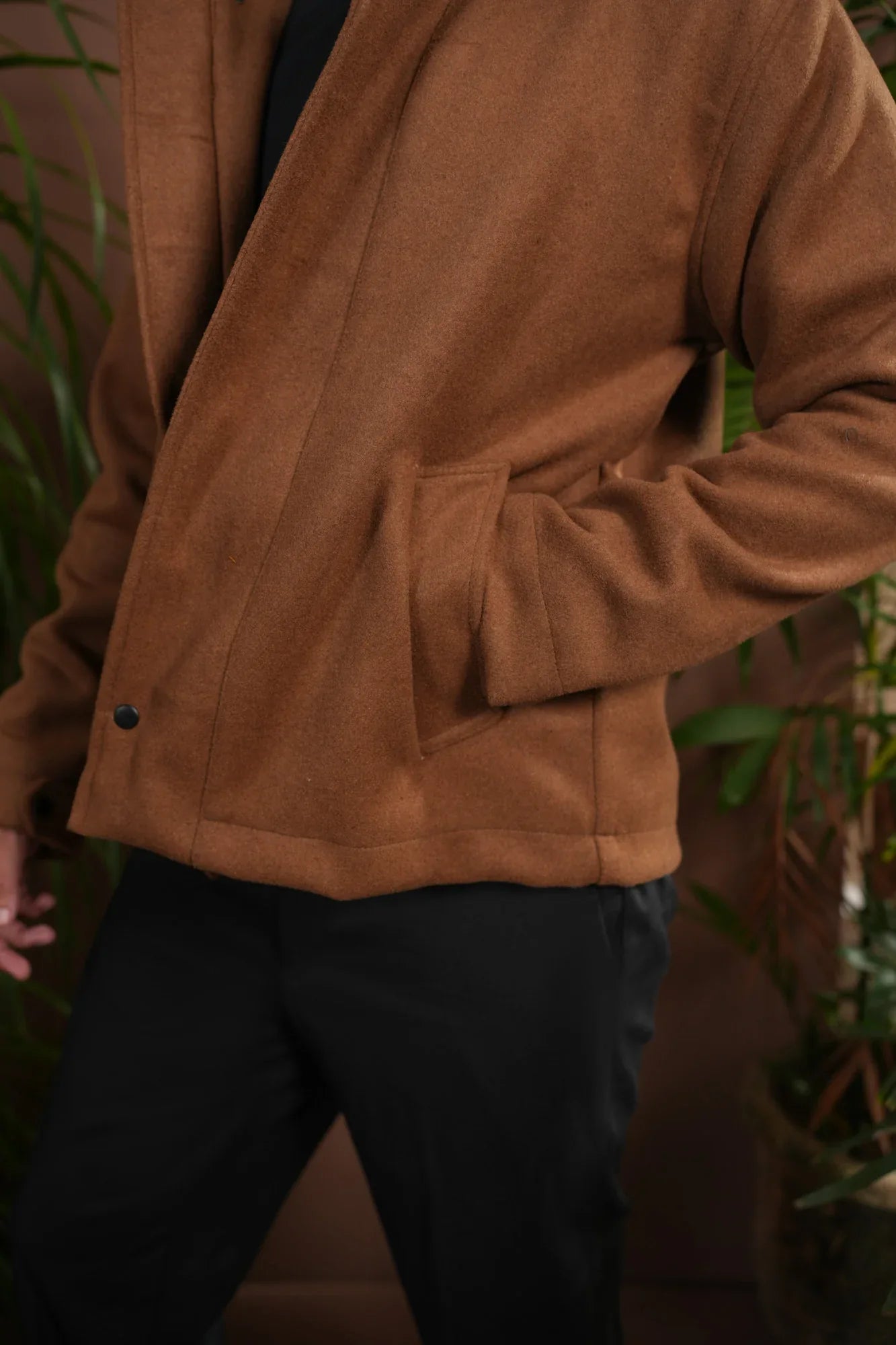 Camel Tailored Wool Coat - Men - Muraqsh -- Men Western