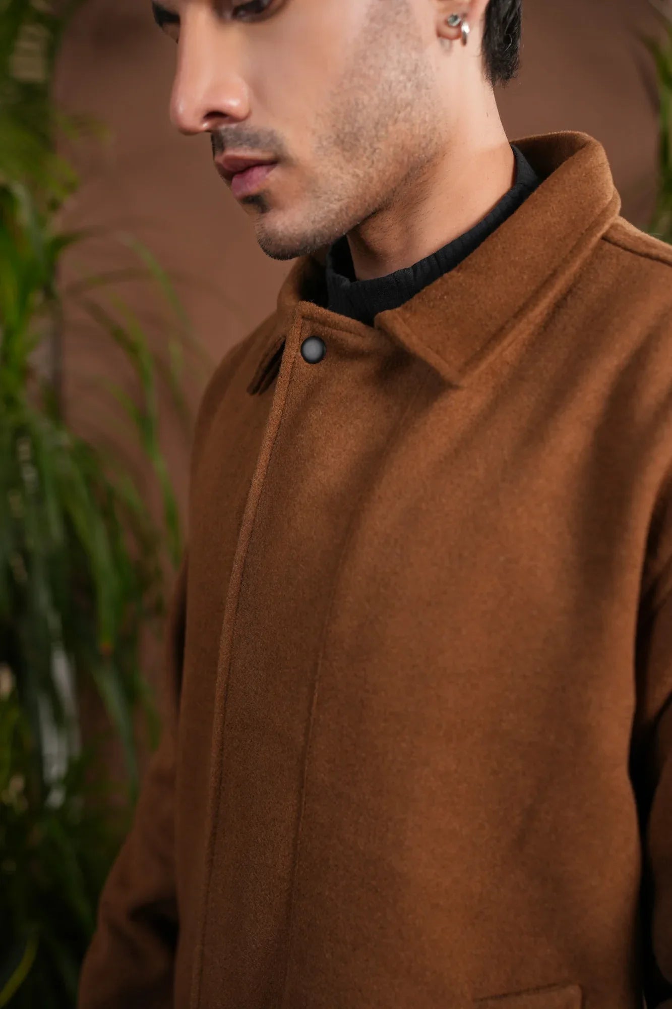 Camel Tailored Wool Coat - Men - Muraqsh -- Men Western