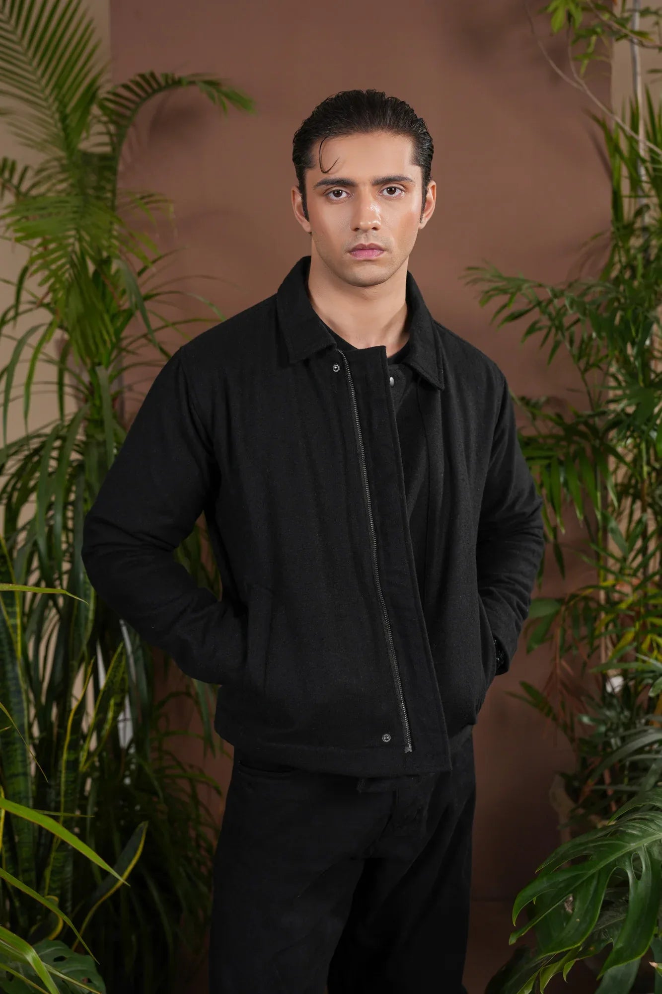 Black Tailored Wool Coat - Men - Muraqsh -- Men Western