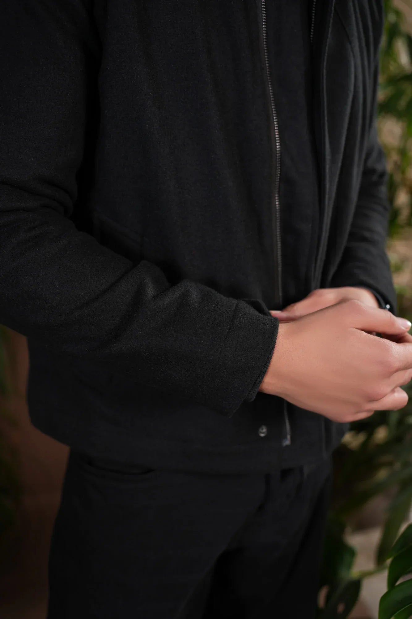 Black Tailored Wool Coat - Men - Muraqsh -- Men Western