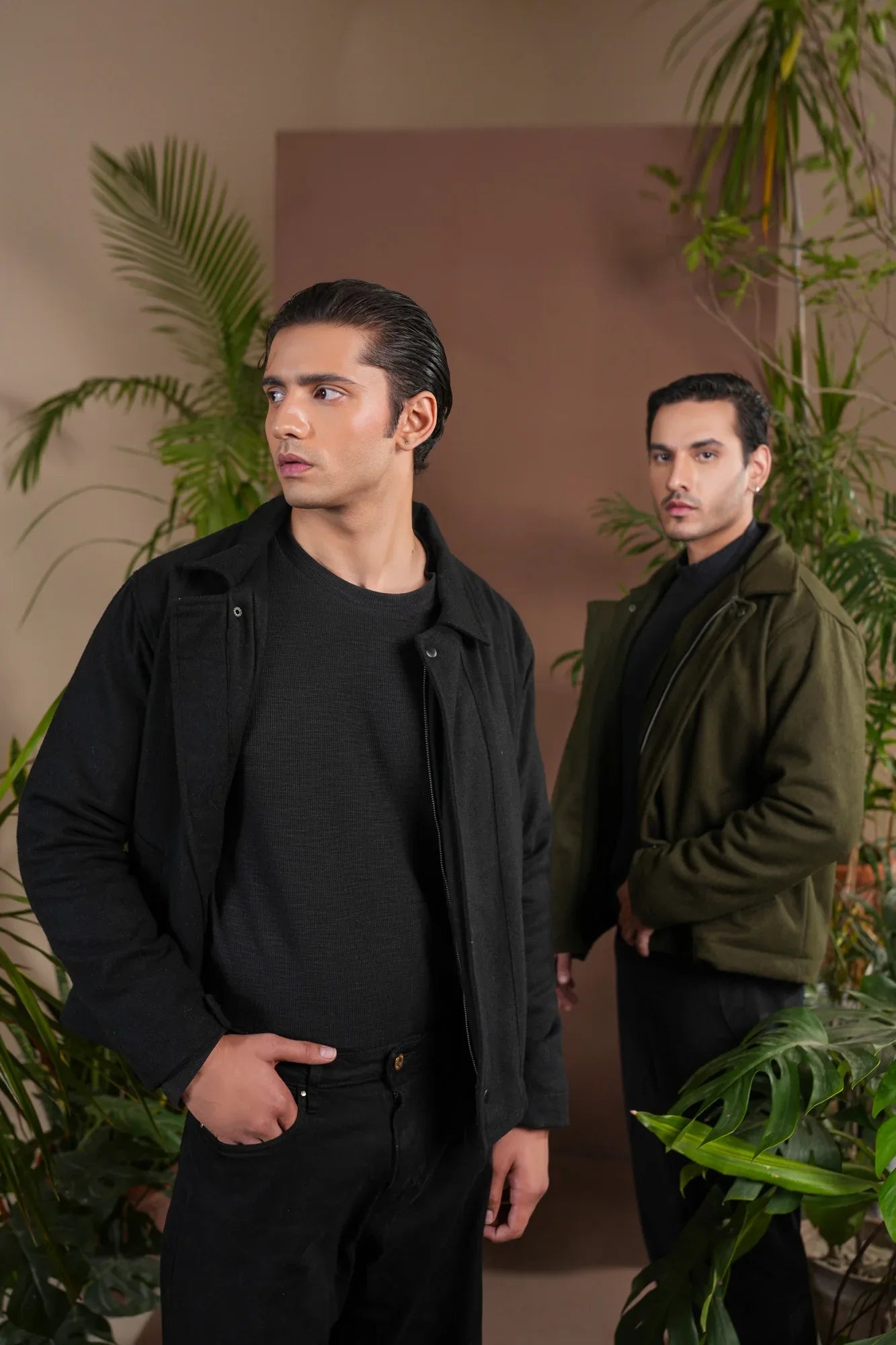 Black Tailored Wool Coat - Men - Muraqsh -- Men Western