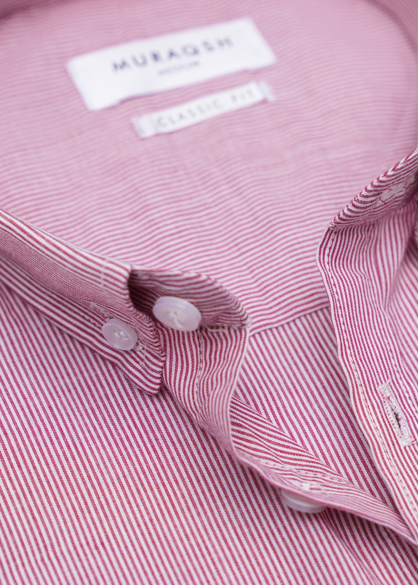 Red Striped Casual Shirt - Men