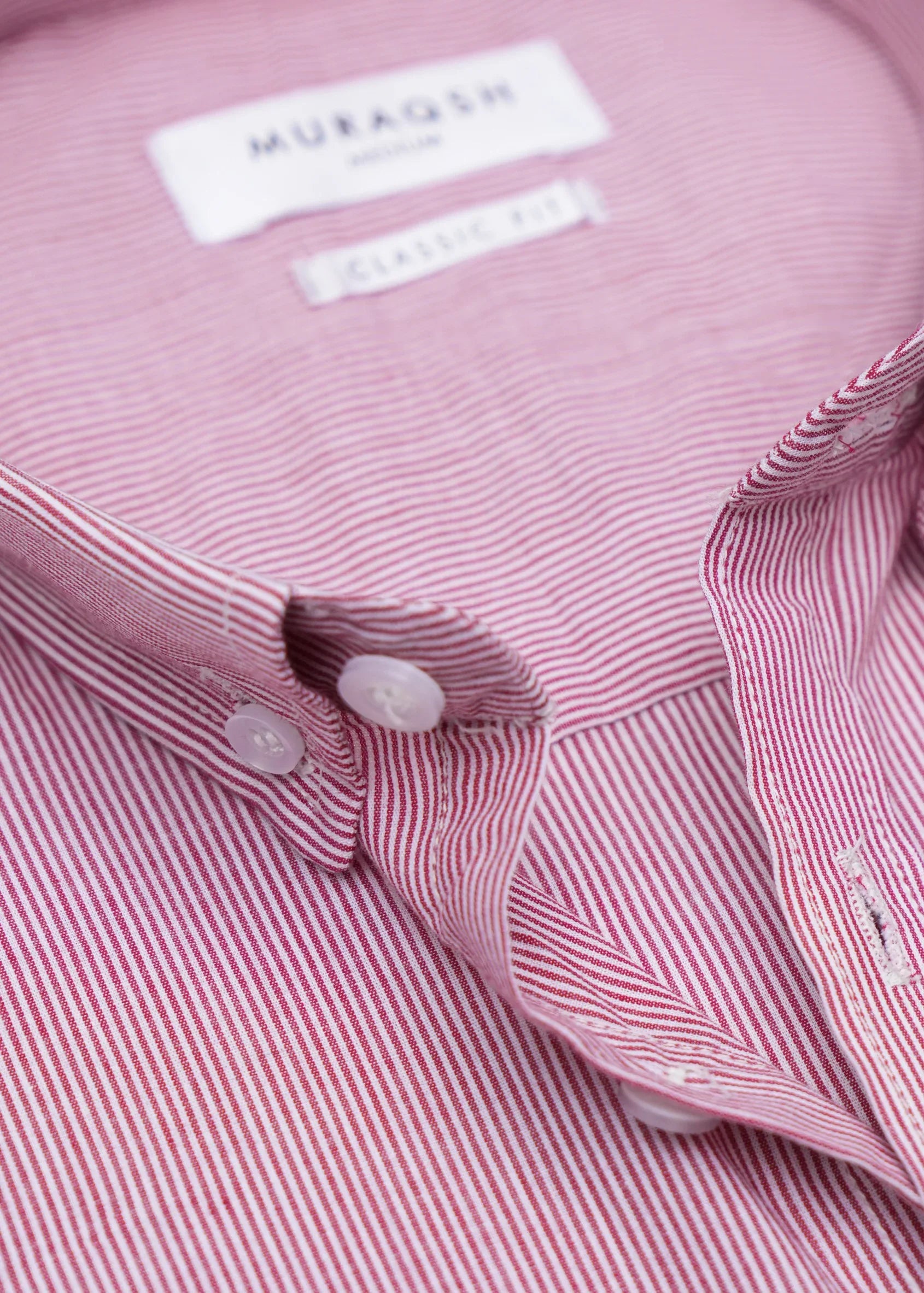Red Striped Casual Shirt - Men - Muraqsh -- Men Western