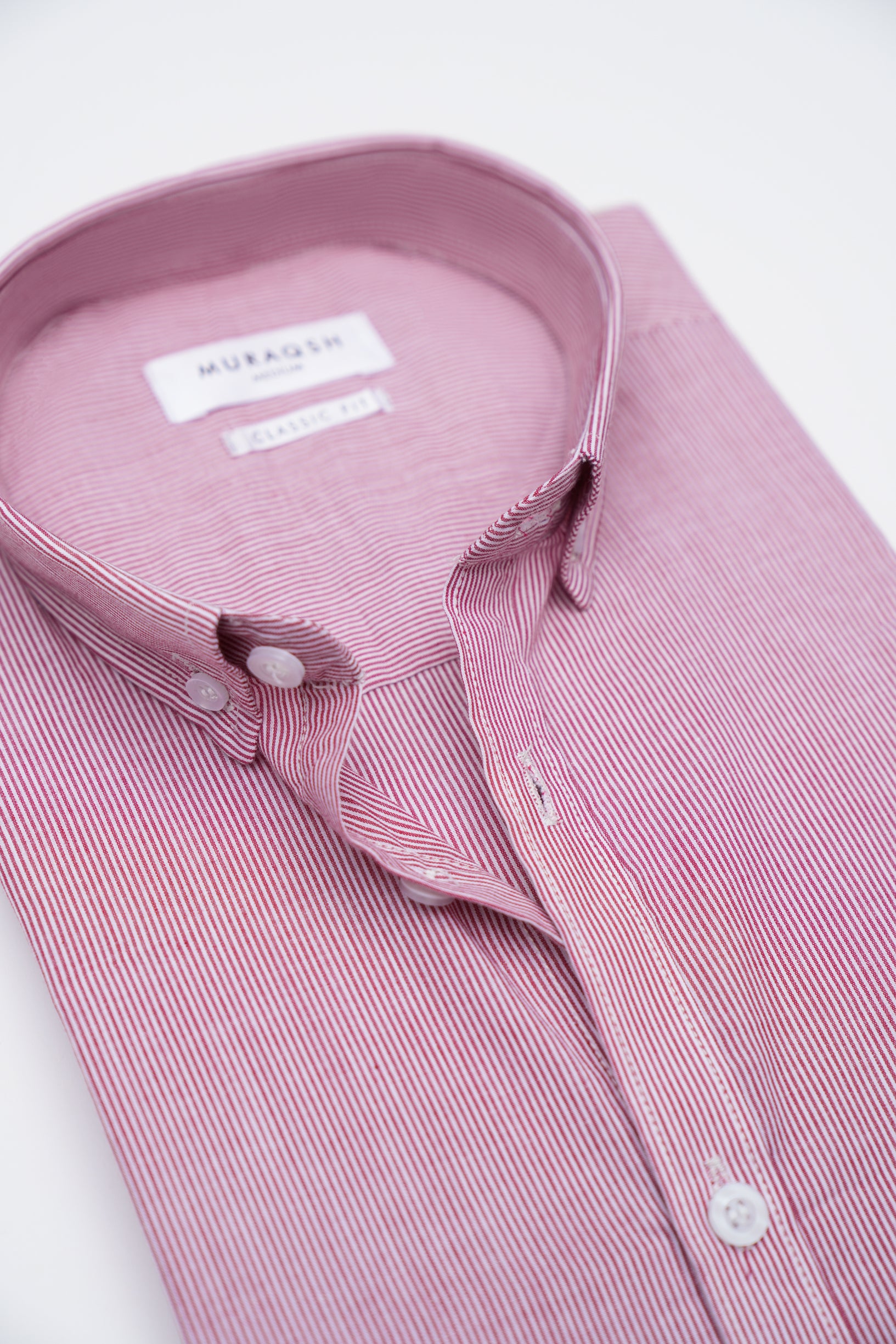 Red Striped Casual Shirt - Men