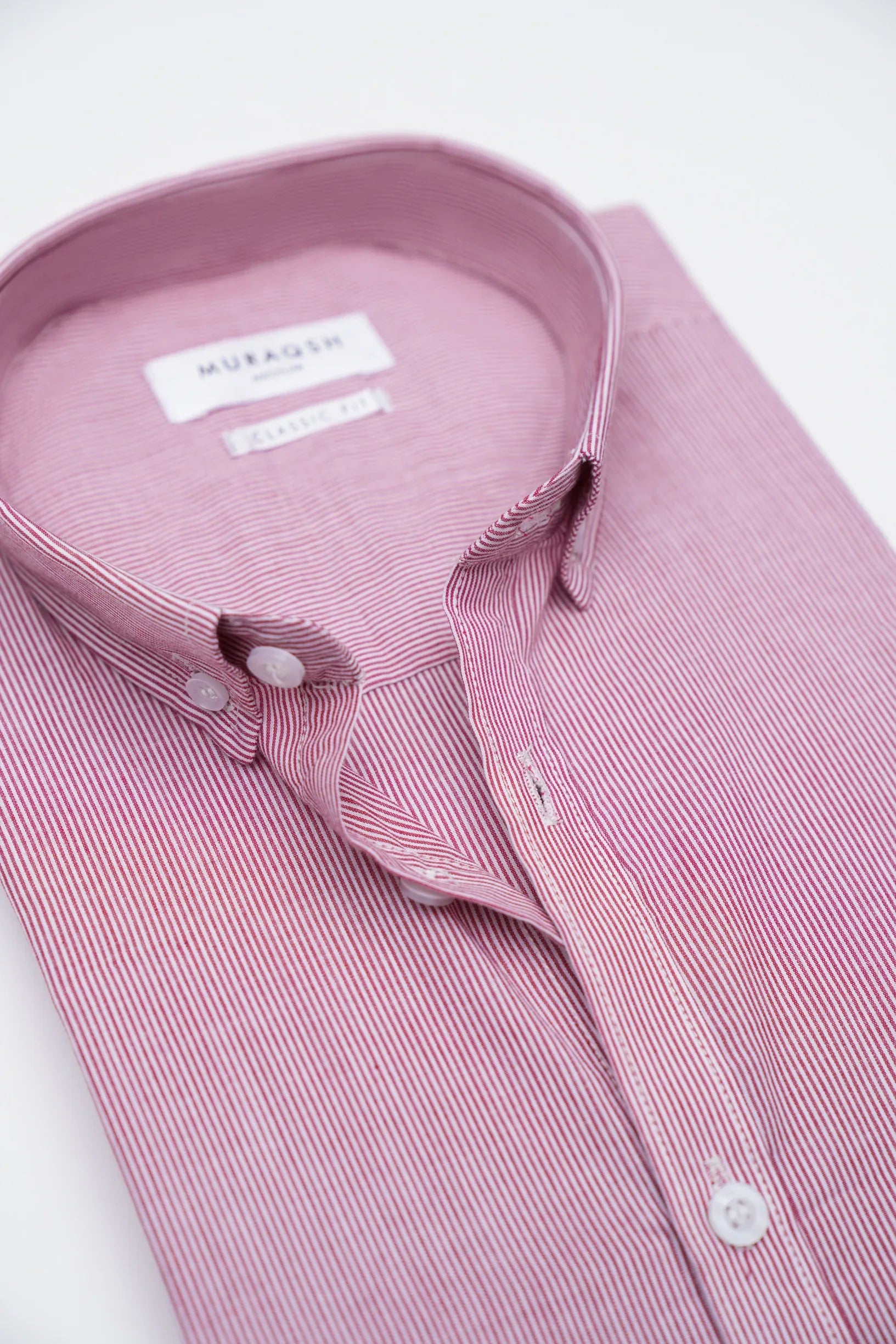 Red Striped Casual Shirt - Men - Muraqsh -- Men Western