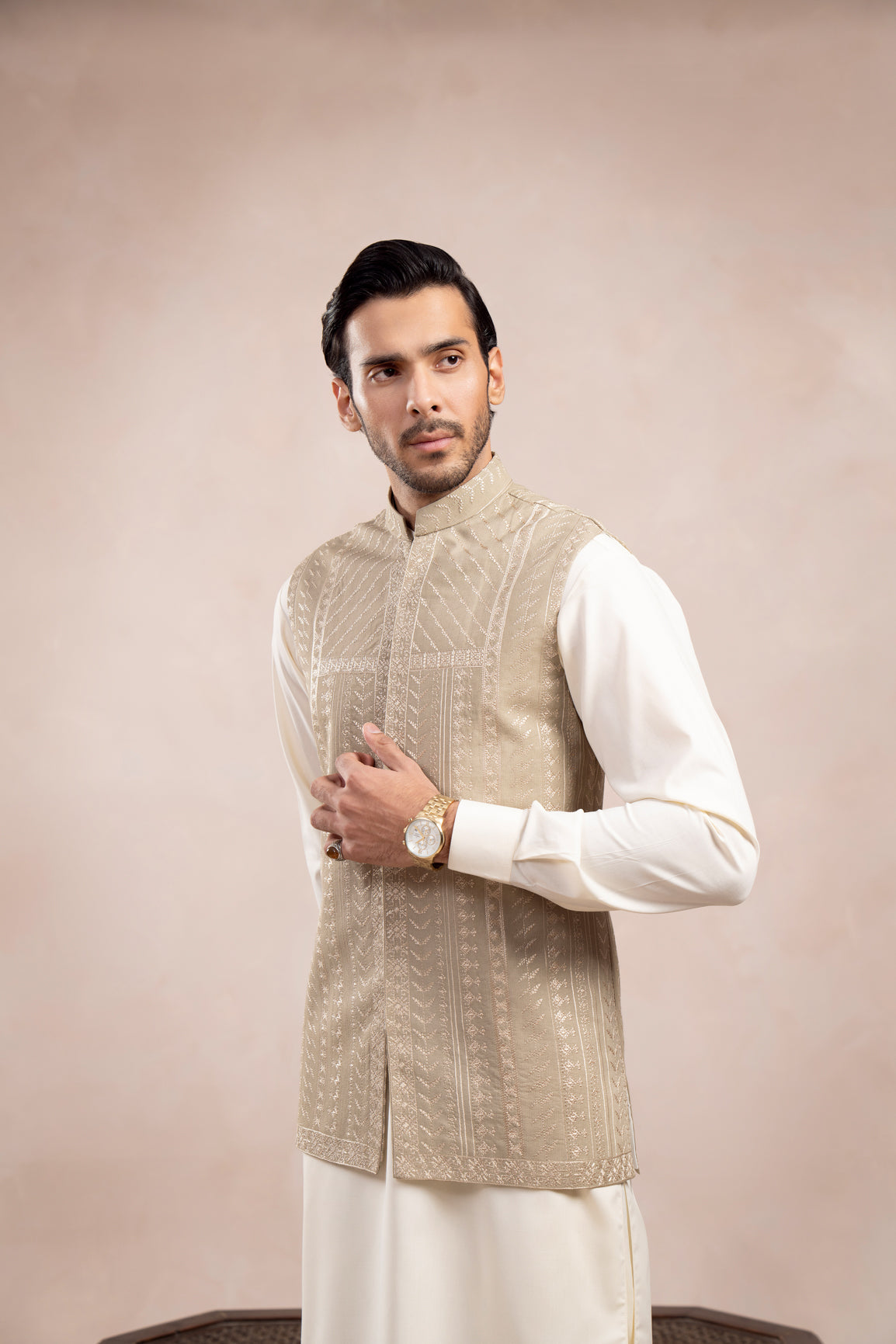 Royal Mint Embroidered Waistcoat - Men