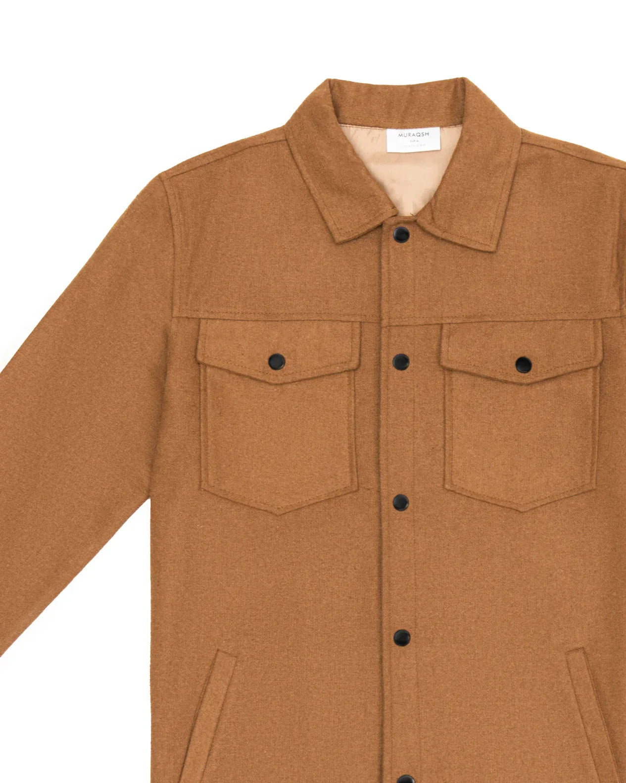 Camel Wool Coat - Men - Muraqsh -- Men Western
