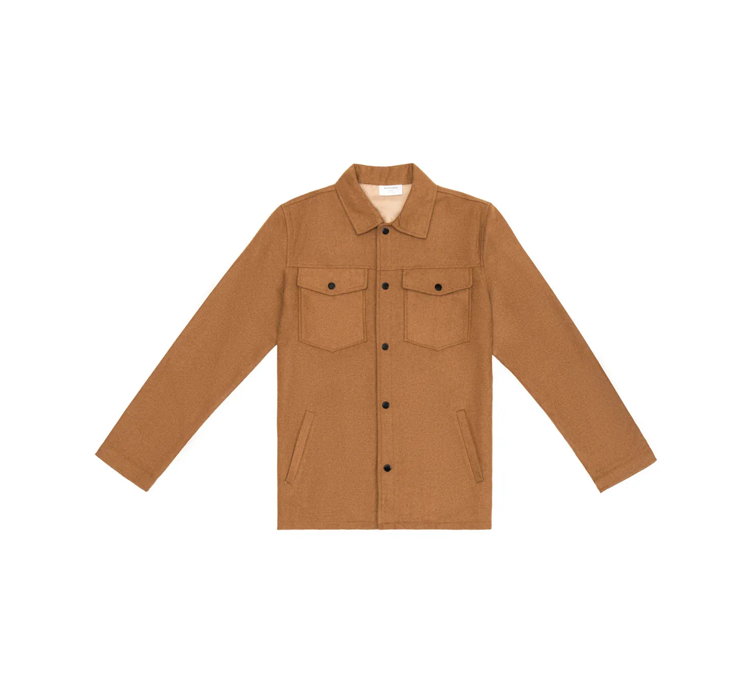 Camel Wool Coat - Men - Muraqsh -- Men Western