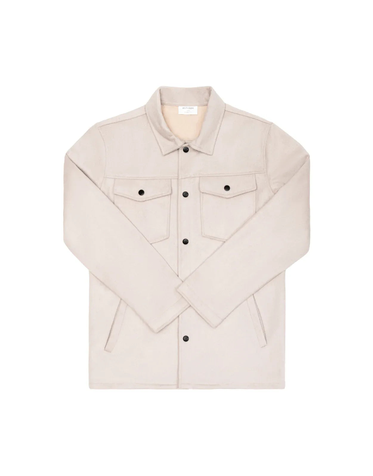 Beige Wool Coat - Men - Muraqsh -- Men Western