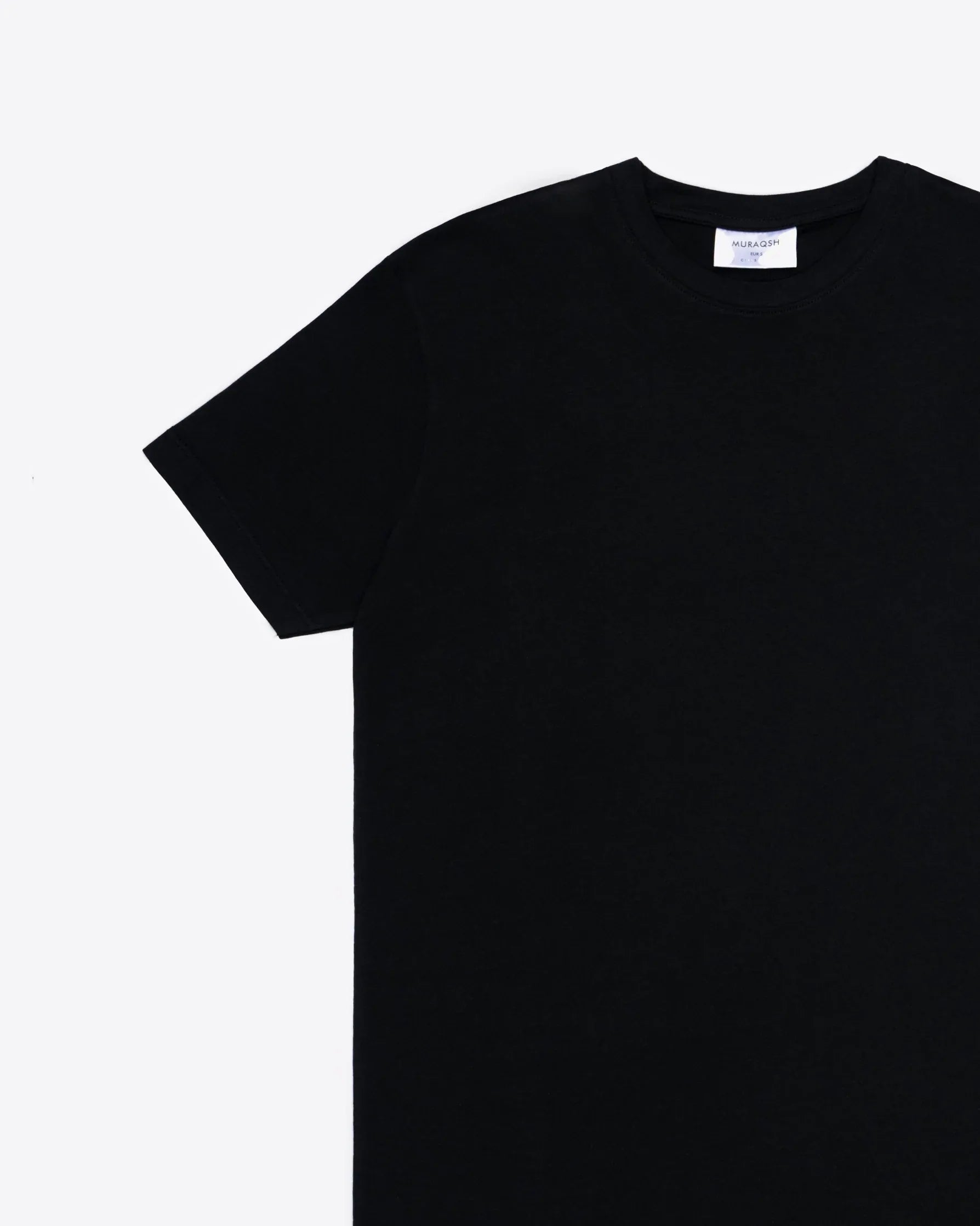 Black Basic T-Shirt - Men - Muraqsh -- Men Western