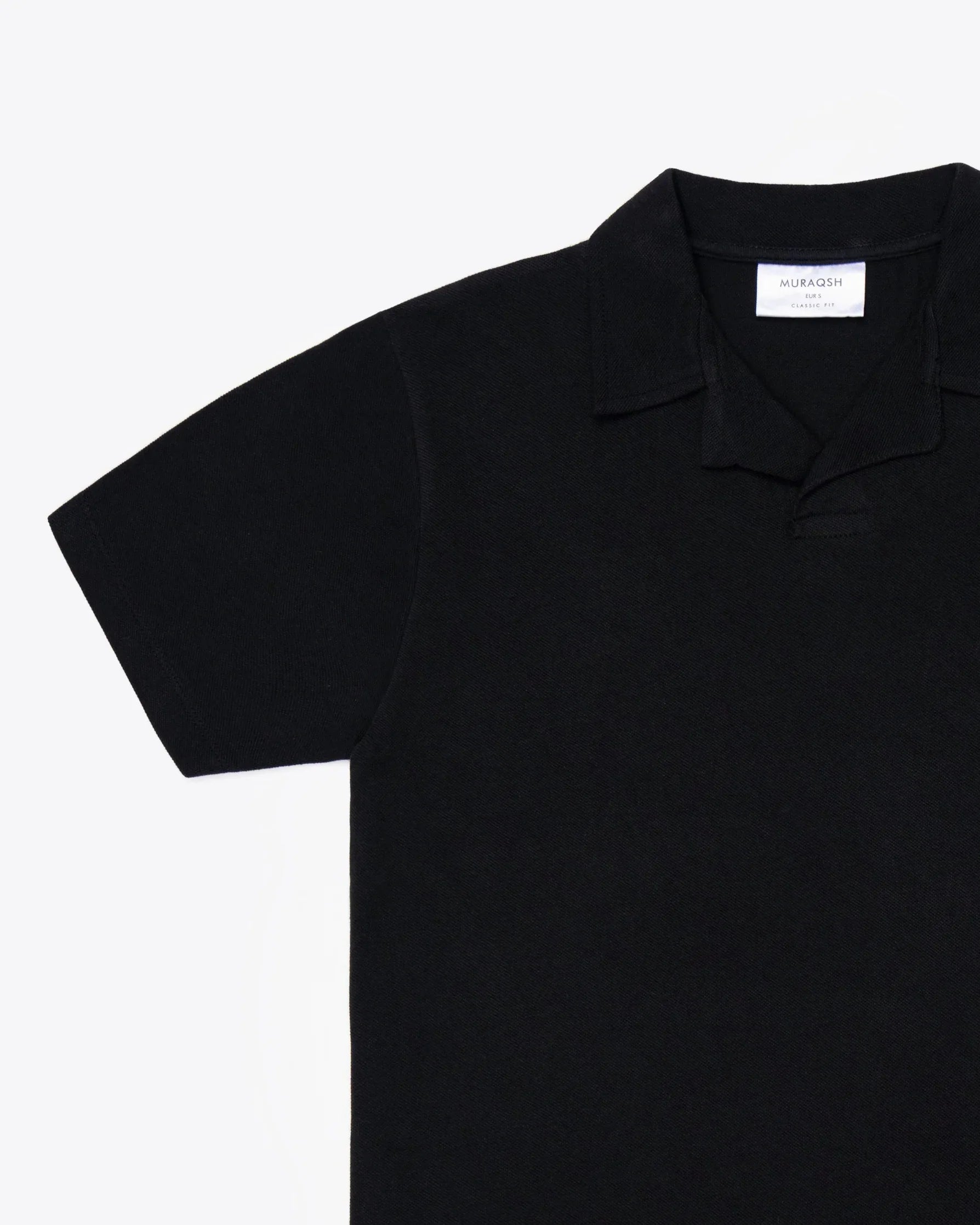 Black Revere Polo - Men - Muraqsh -- Men Western