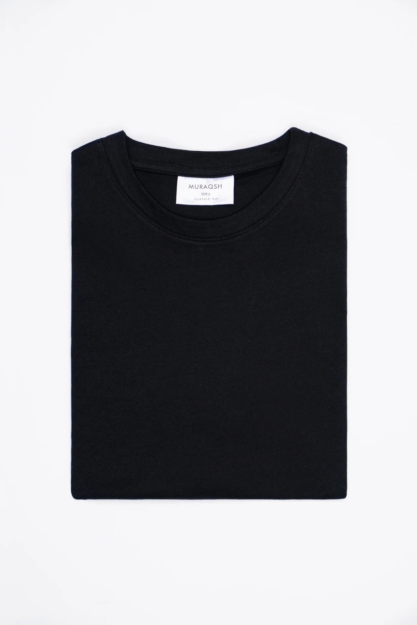 Black Basic T-Shirt - Men - Muraqsh -- Men Western