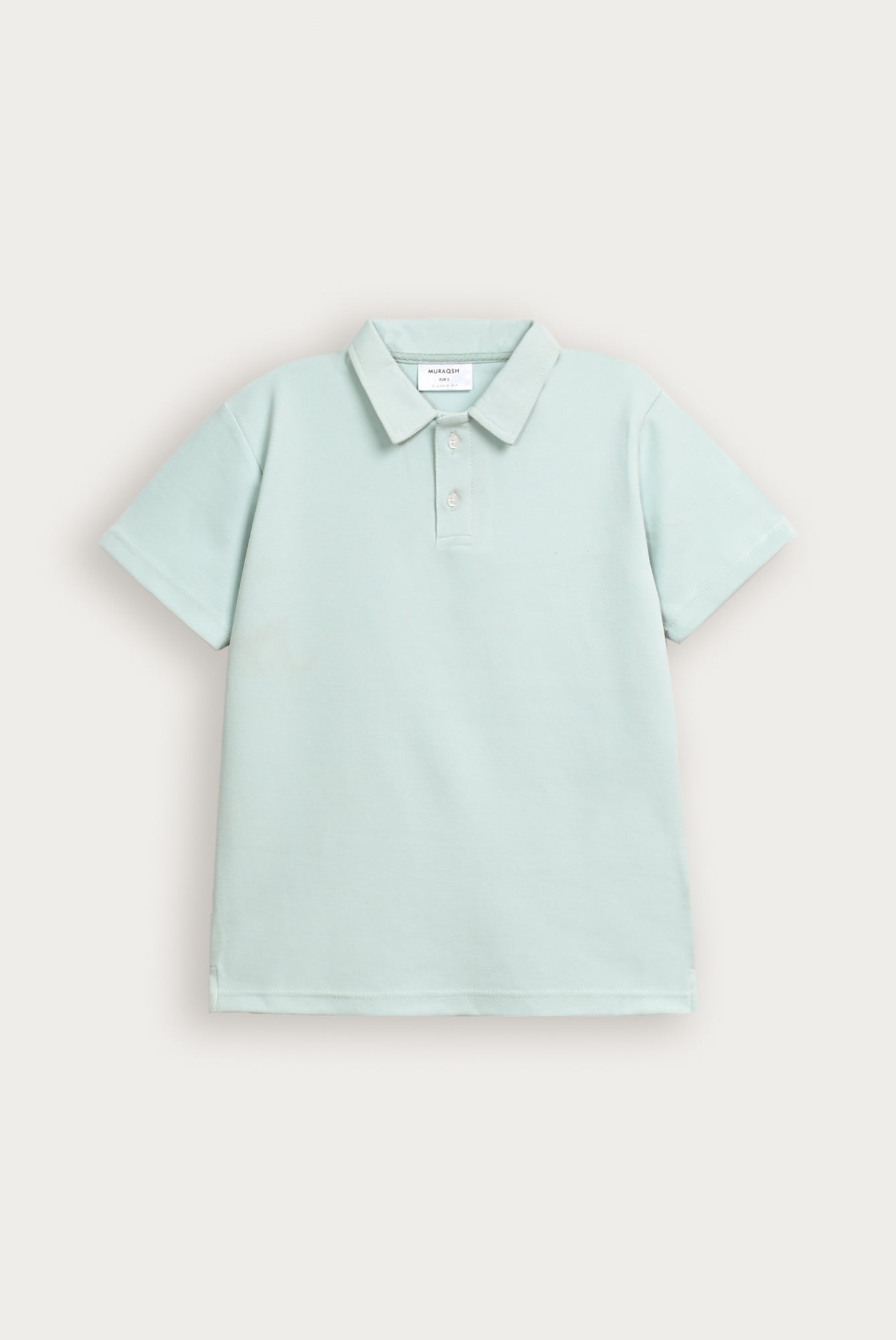 Tea Green Interlock Polo - Smart Fit - Men