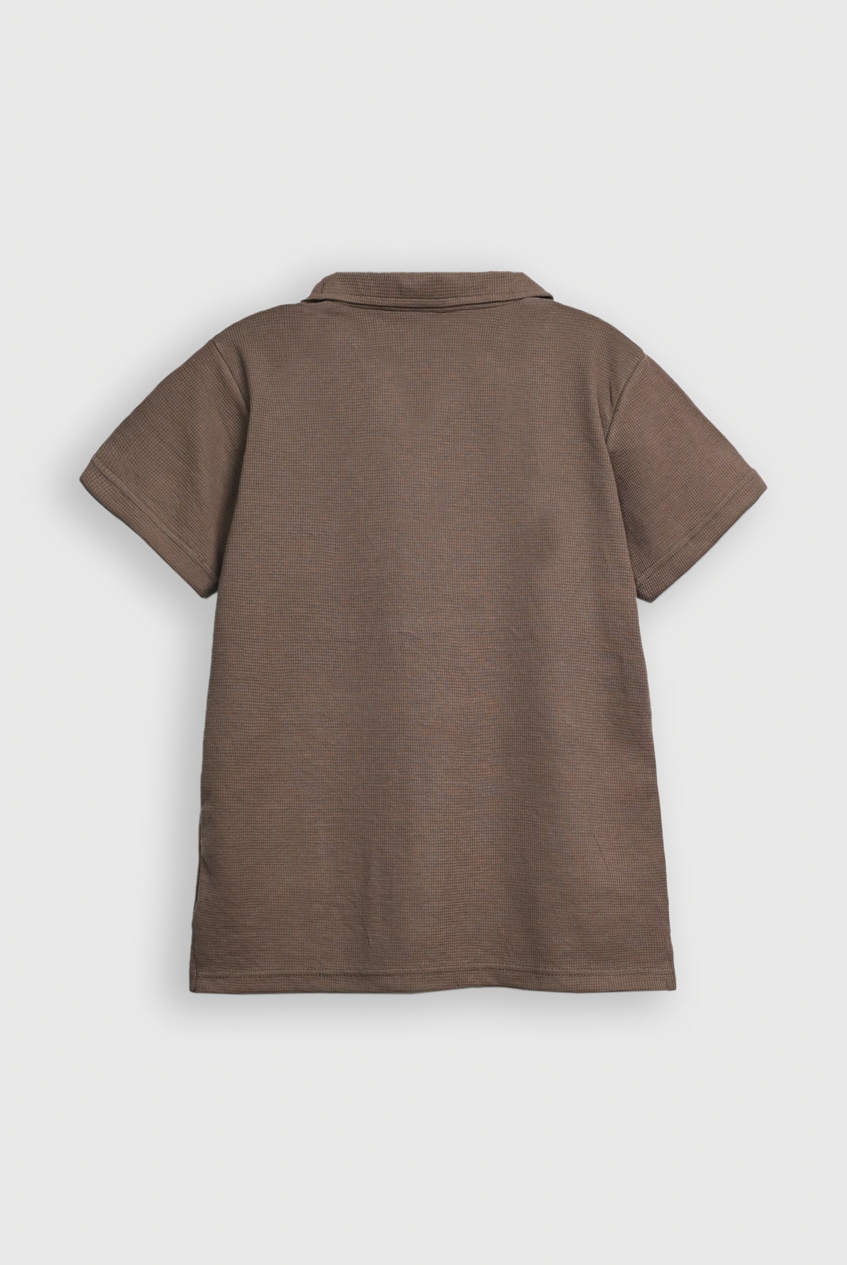 Light Brown Waffle Revere Polo - Smart Fit - Men