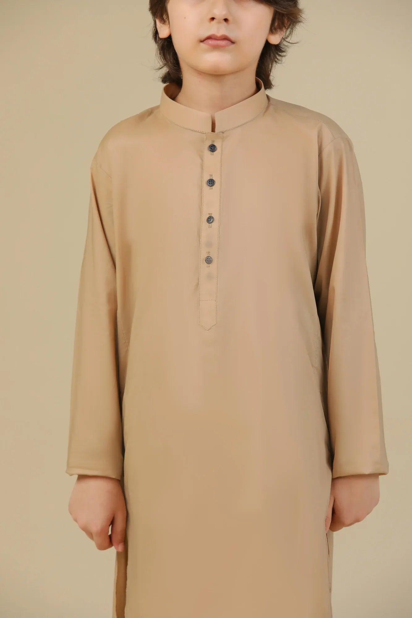 Camel Soft Cotton Kurta Trouser - Kids - Muraqsh -- Kidswear