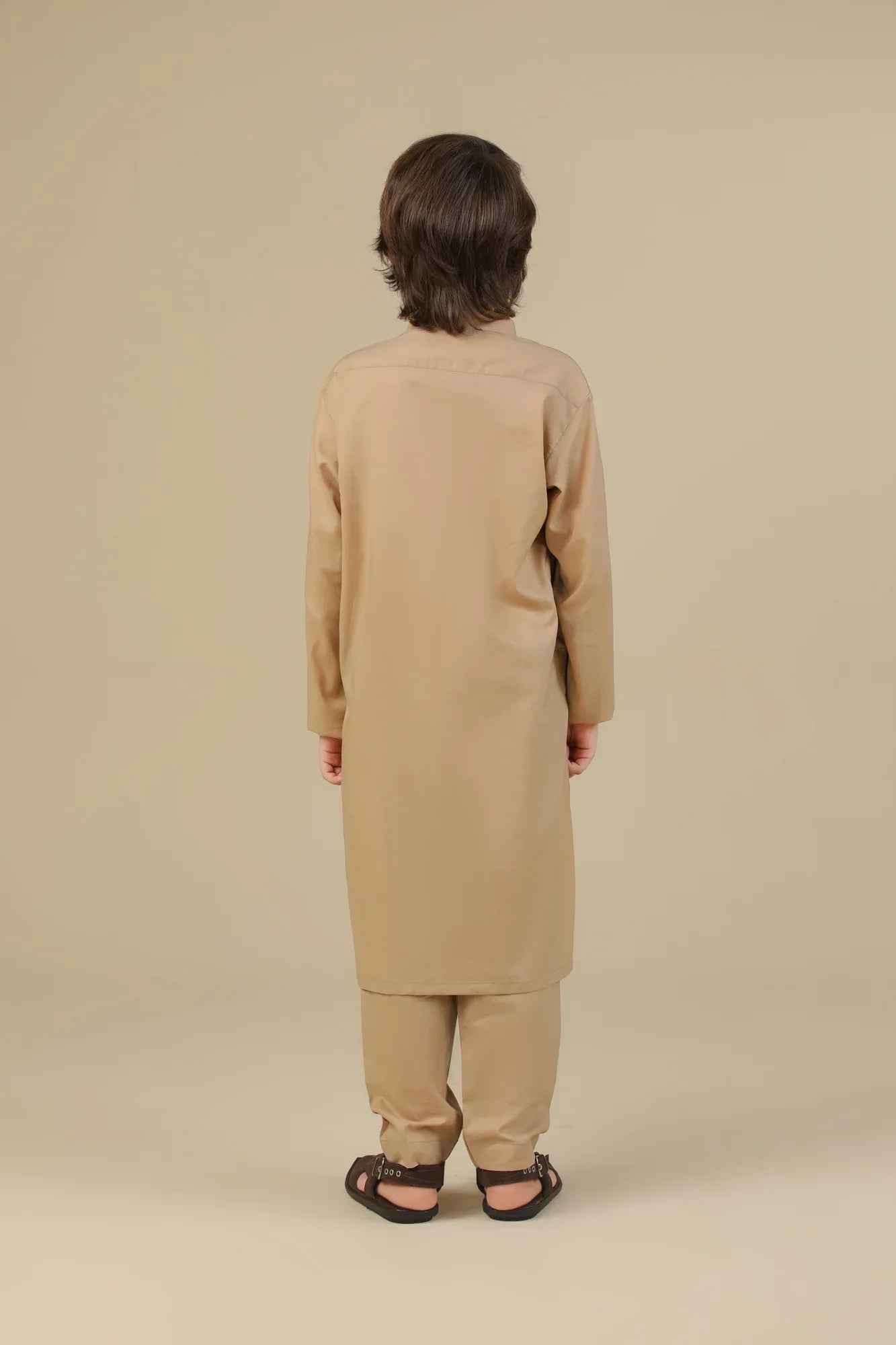Camel Soft Cotton Kurta Trouser - Kids - Muraqsh -- Kidswear