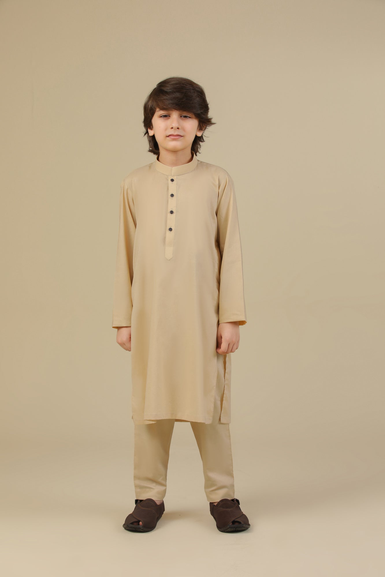 Ivory Soft Cotton Kurta Trouser - Kids