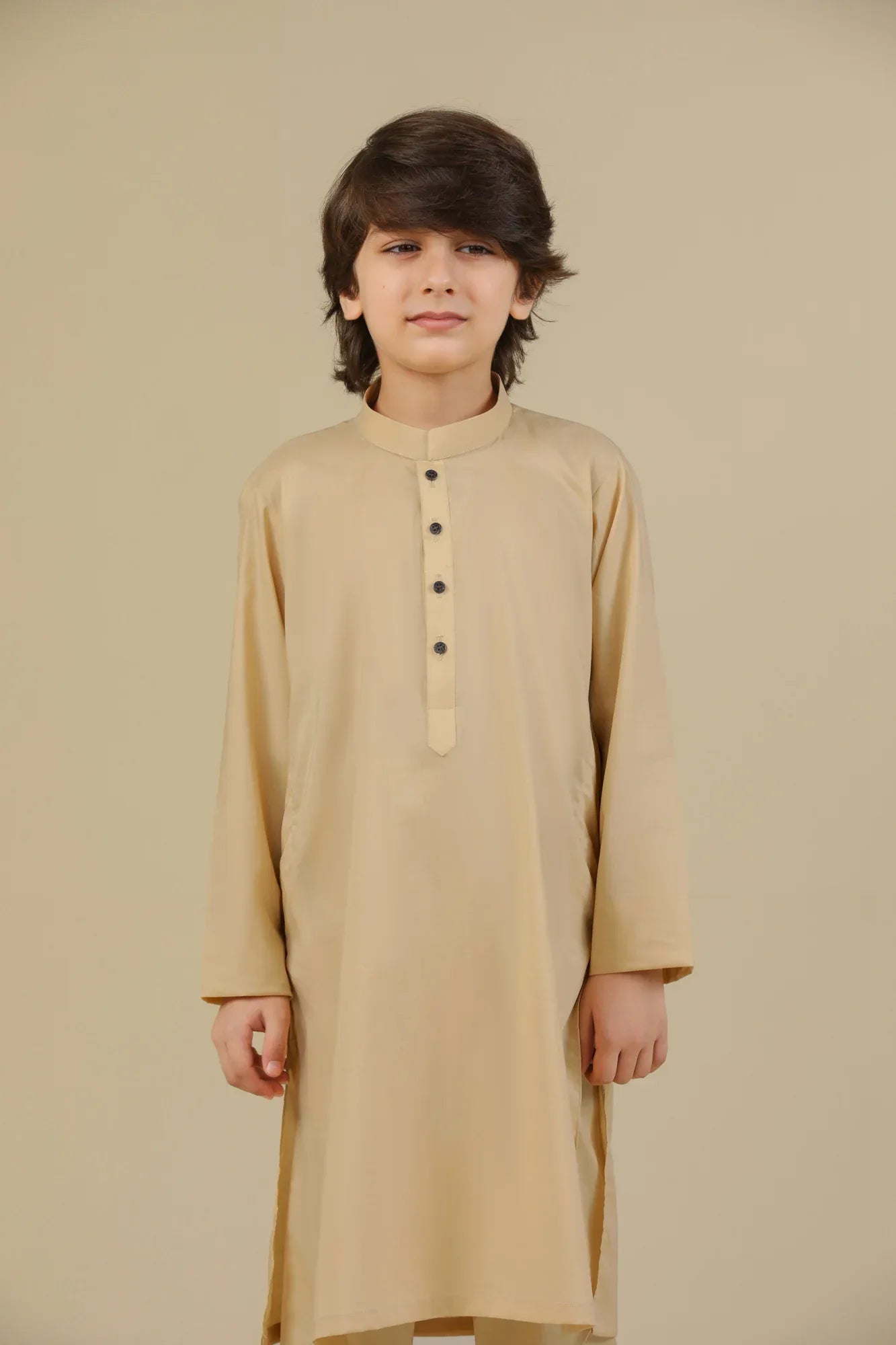Ivory Soft Cotton Kurta Trouser - Kids - Muraqsh -- Kidswear
