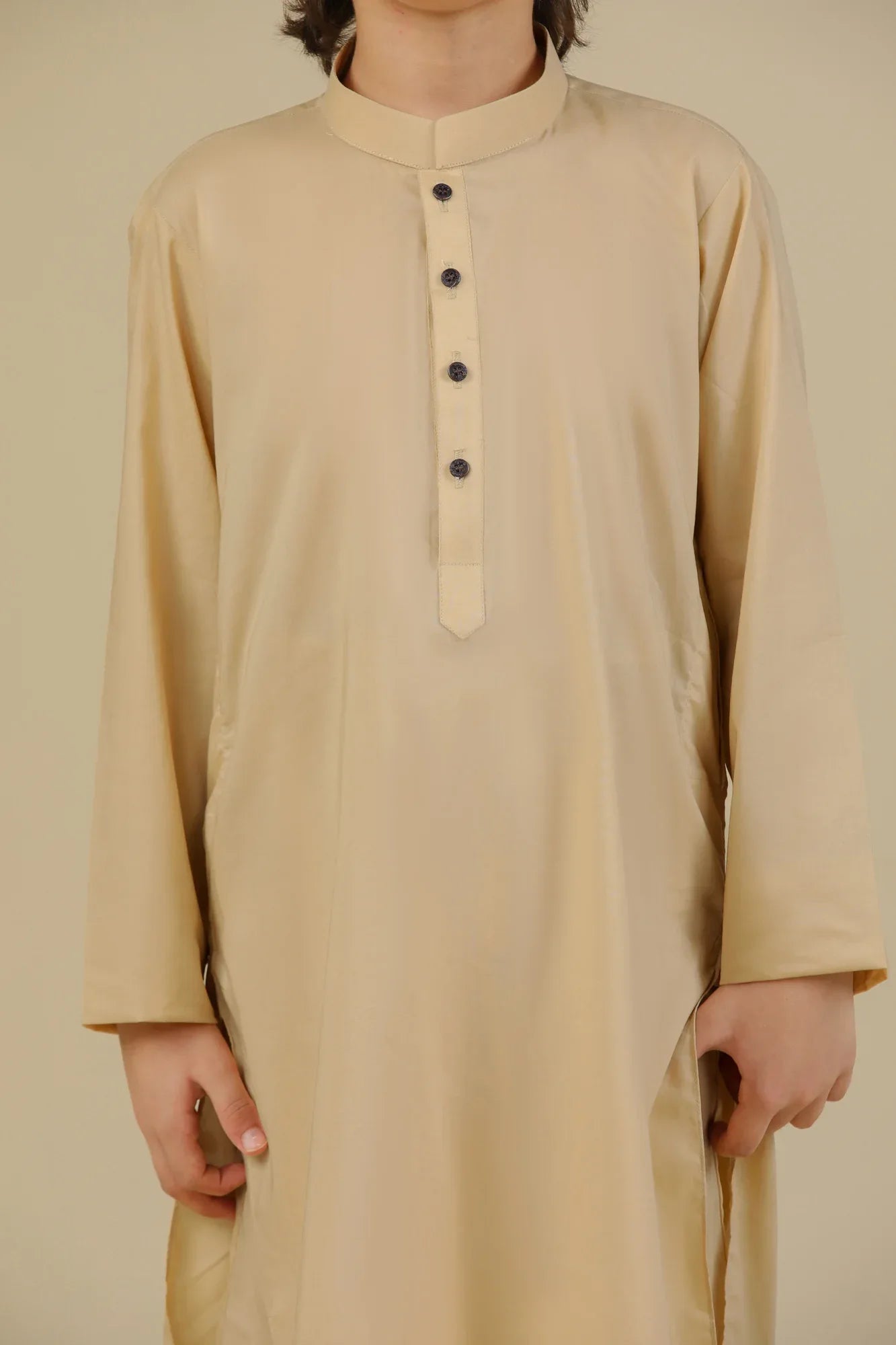 Ivory Soft Cotton Kurta Trouser - Kids - Muraqsh -- Kidswear
