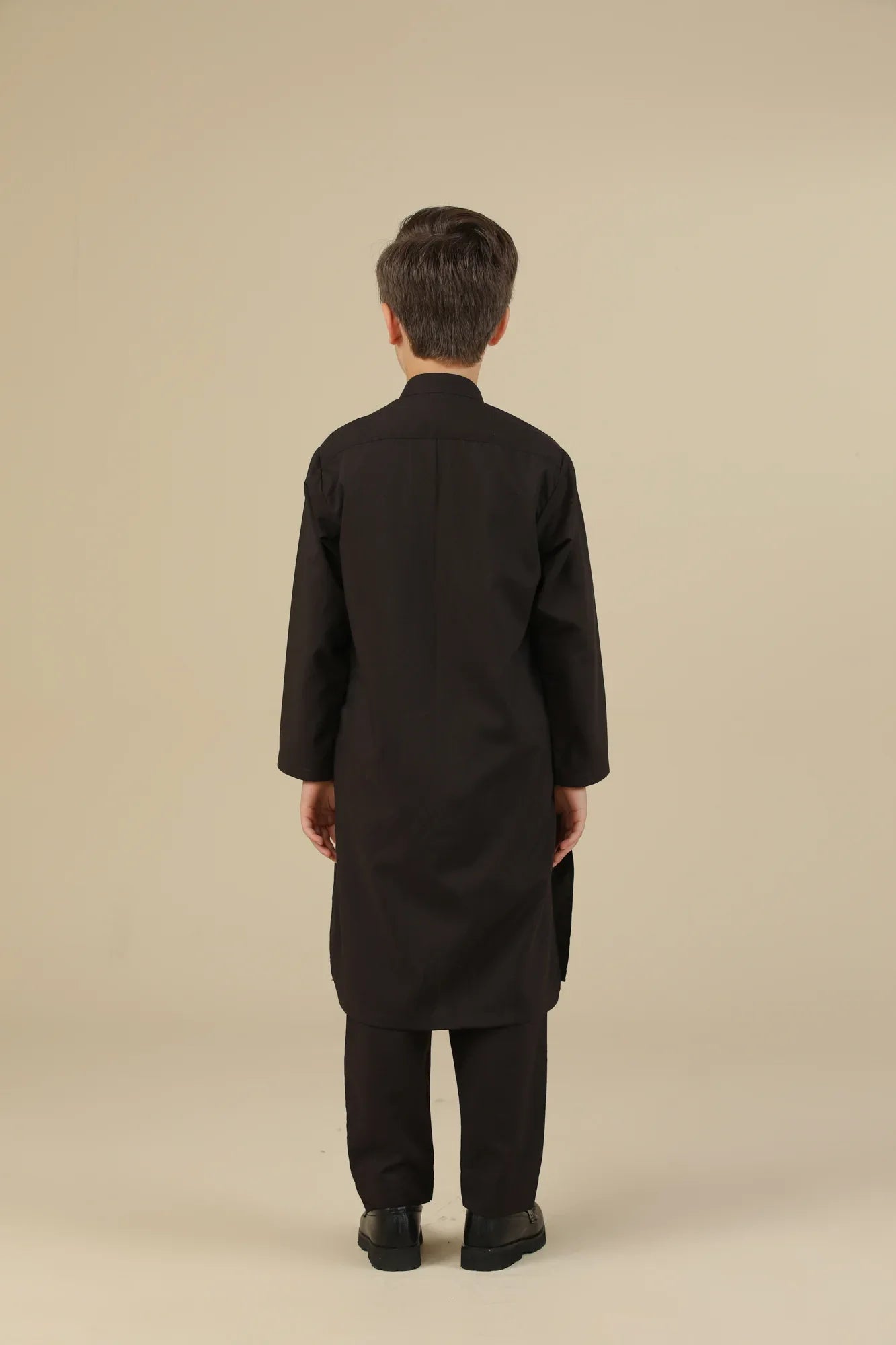 Dark Brown Blended Kurta Trouser - Kids - Muraqsh -- Kidswear